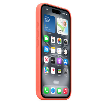 iPhone 16 Silicone Case with MagSafe - Tangerine