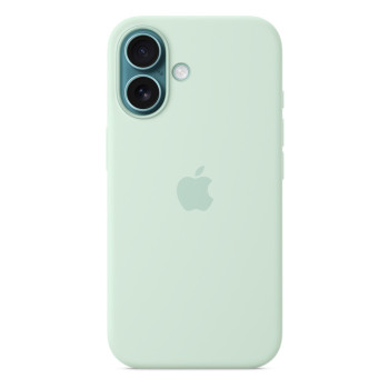 iPhone 16 Silicone Case with MagSafe - Aquamarine