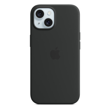 iPhone 15 Silicone Case with MagSafe - Black