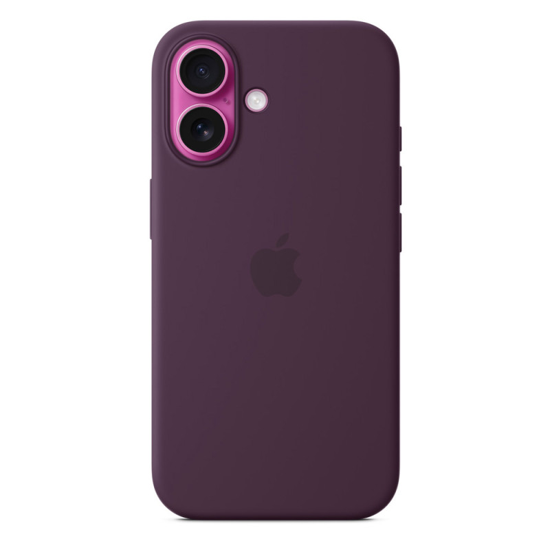 iPhone 16 Silicone Case with MagSafe - Plum