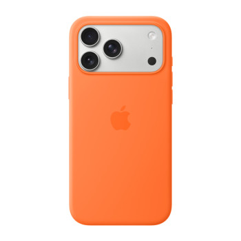iPhone 17 Pro Max Silicone Case with MagSafe – Orange
