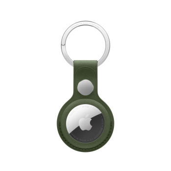 AirTag FineWoven Key Ring - Moss