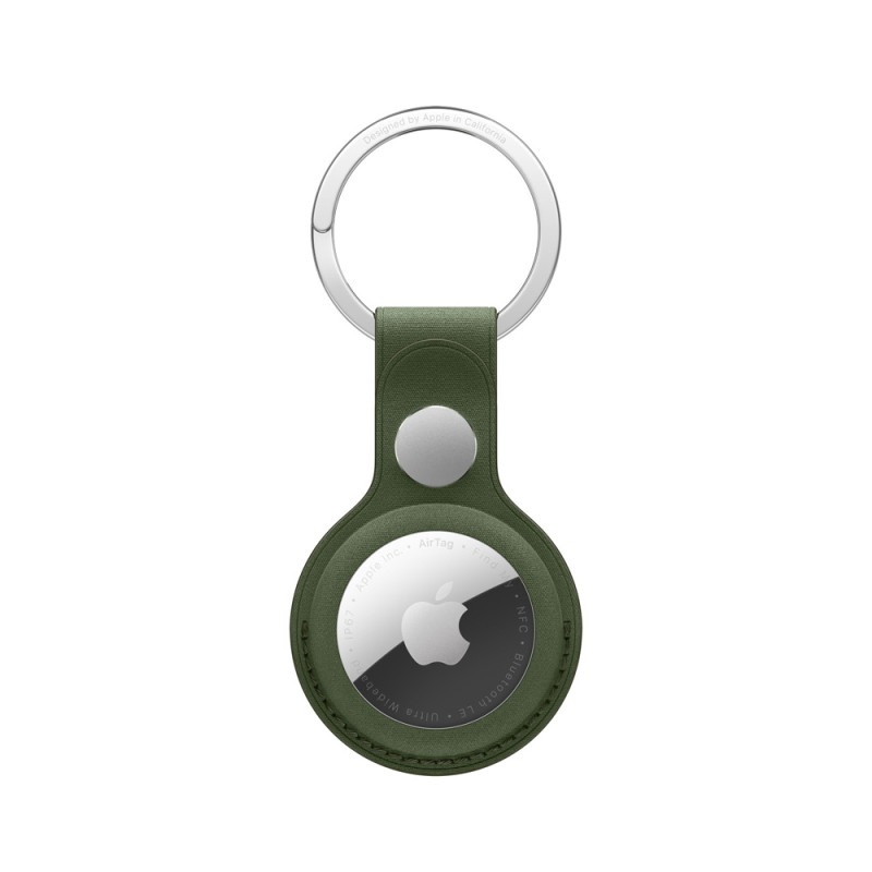 AirTag FineWoven Key Ring - Moss