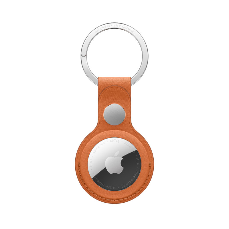 AirTag FineWoven Key Ring - Fox Orange