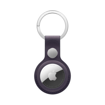AirTag FineWoven Key Ring - Midnight Purple