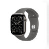 Apple Watch Series 11 GPS + Cellular 42mm Natural Titanium Case with Stone Gray Sport Band - M/L