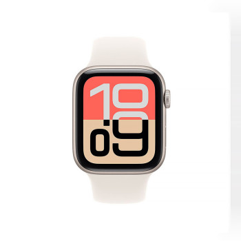 Apple Watch SE 3 GPS + Cellular 40mm Starlight Aluminum Case with Starlight Sport Band - M/L