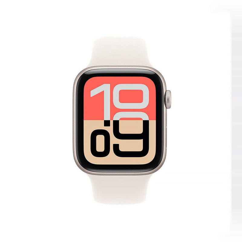 Apple Watch SE 3 GPS + Cellular 40mm Starlight Aluminum Case with Starlight Sport Band - M/L