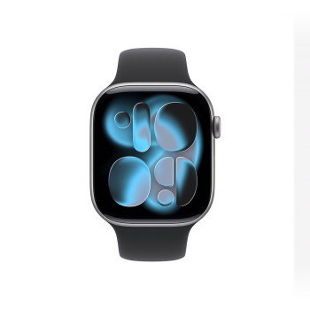 Apple Watch Series 11 GPS 42mm Space Gray Aluminum Case with Black Sport Band - M/L