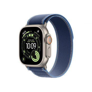 Apple Watch Ultra 3 GPS + Cellular 49mm Natural Titanium Case with Blue/Bright Blue Trail Loop - M/L