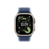 Apple Watch Ultra 3 GPS + Cellular 49mm Natural Titanium Case with Blue/Bright Blue Trail Loop - M/L