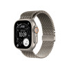 Apple Watch Ultra 3 GPS + Cellular 49mm Natural Titanium Case with Natural Titanium Milanese Loop - Large