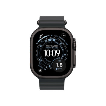 Apple Watch Ultra 3 GPS + Cellular 49mm Black Titanium Case with Black Alpine Loop - Large