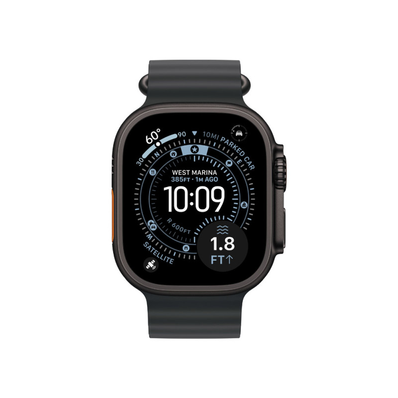 Apple Watch Ultra 3 GPS + Cellular 49mm Black Titanium Case with Black Ocean Band
