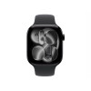 Apple Watch Series 11 GPS + Cellular 42mm Jet Black Aluminum Case with Black Sport Band - M/L