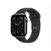 Apple Watch Series 11 GPS + Cellular 42mm Slate Titanium Case with Black Sport Band - M/L