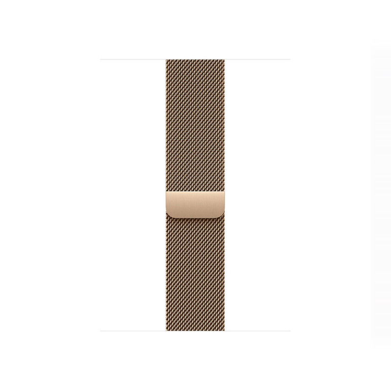Apple Watch Series 11 GPS + Cellular 42mm Gold Titanium Case with Gold Milanese Loop