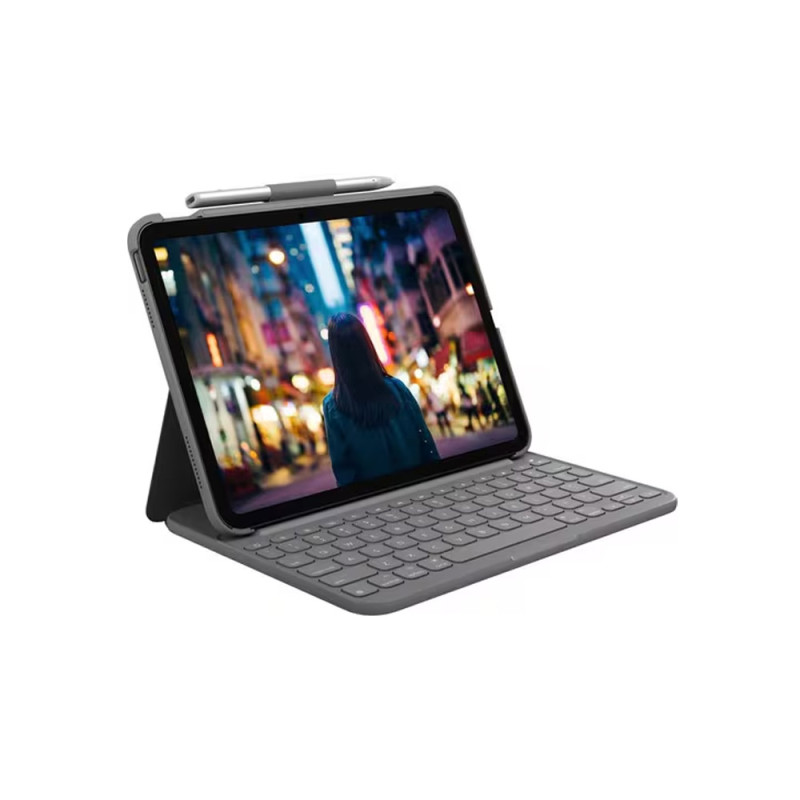 Logitech Slim Folio F/ iPad Oxford Grey 10th Gen A16 10.9in.