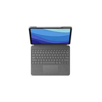 Logitech Combo Touch iPad Pro 12.9in 5G Keyb Case Backlit Trackpad OXF Gray