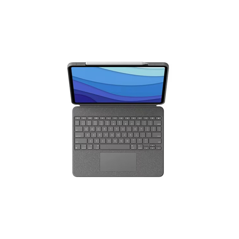 Logitech Combo Touch iPad Pro 12.9in 5G Keyb Case Backlit Trackpad OXF Gray