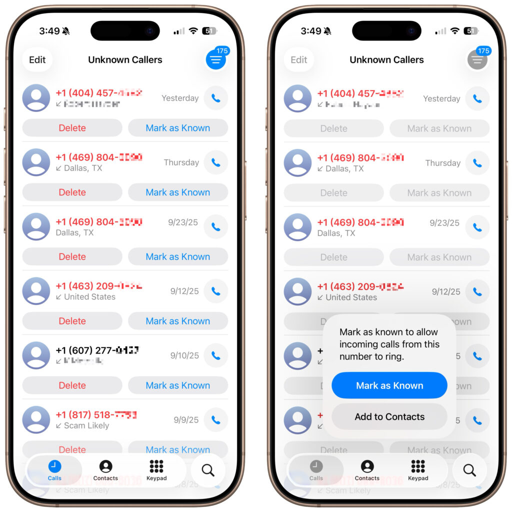 Unknown Callers Spam 1024x1024