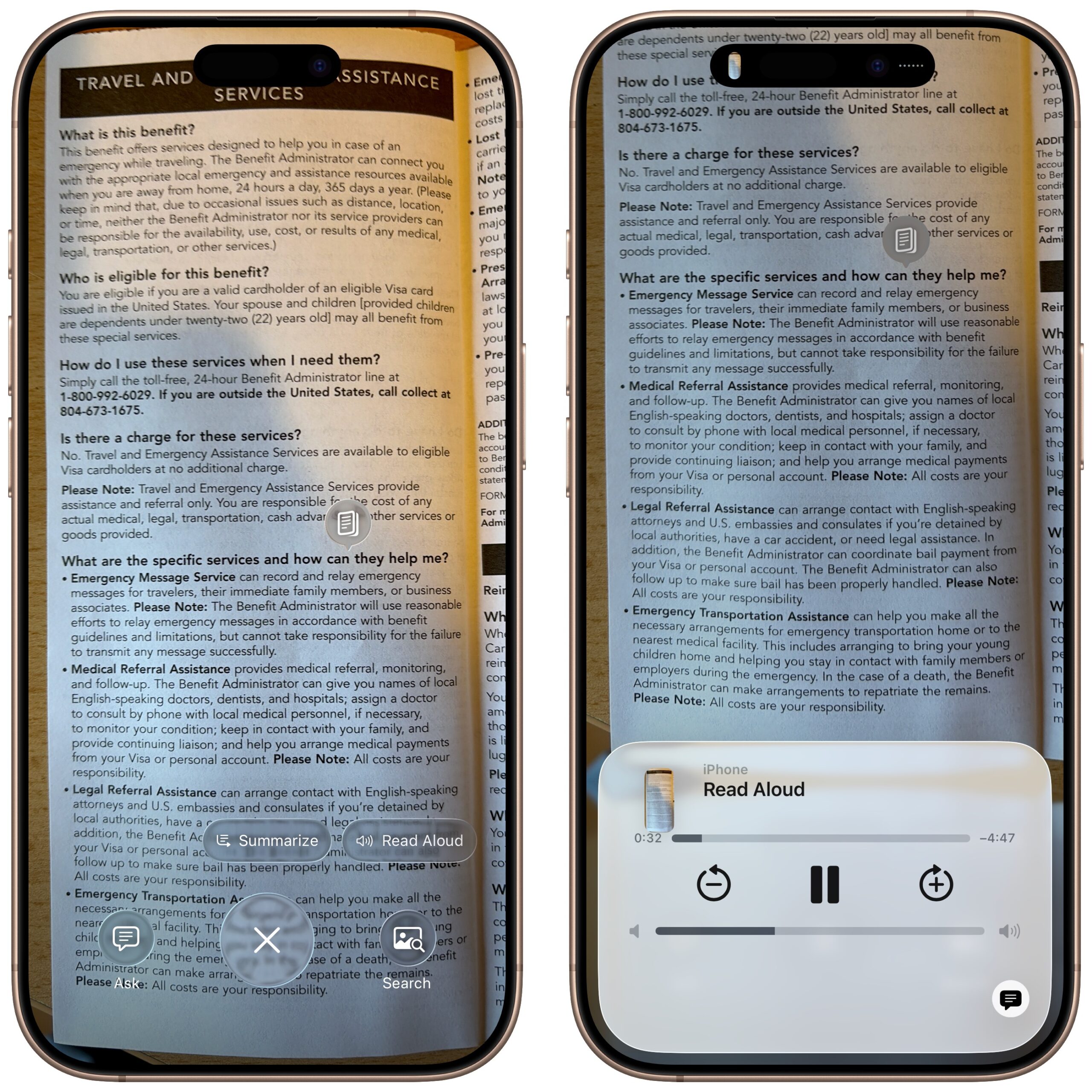 Visual Intelligence text processing scaled