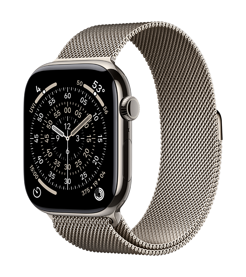 Watch Series 11 Natural Titanium Milanese Loop