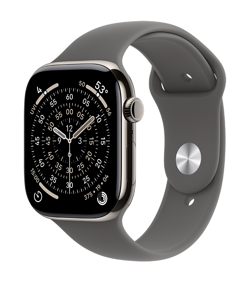 Watch Series 11 Natural Titanium Stone Gray Sport Band
