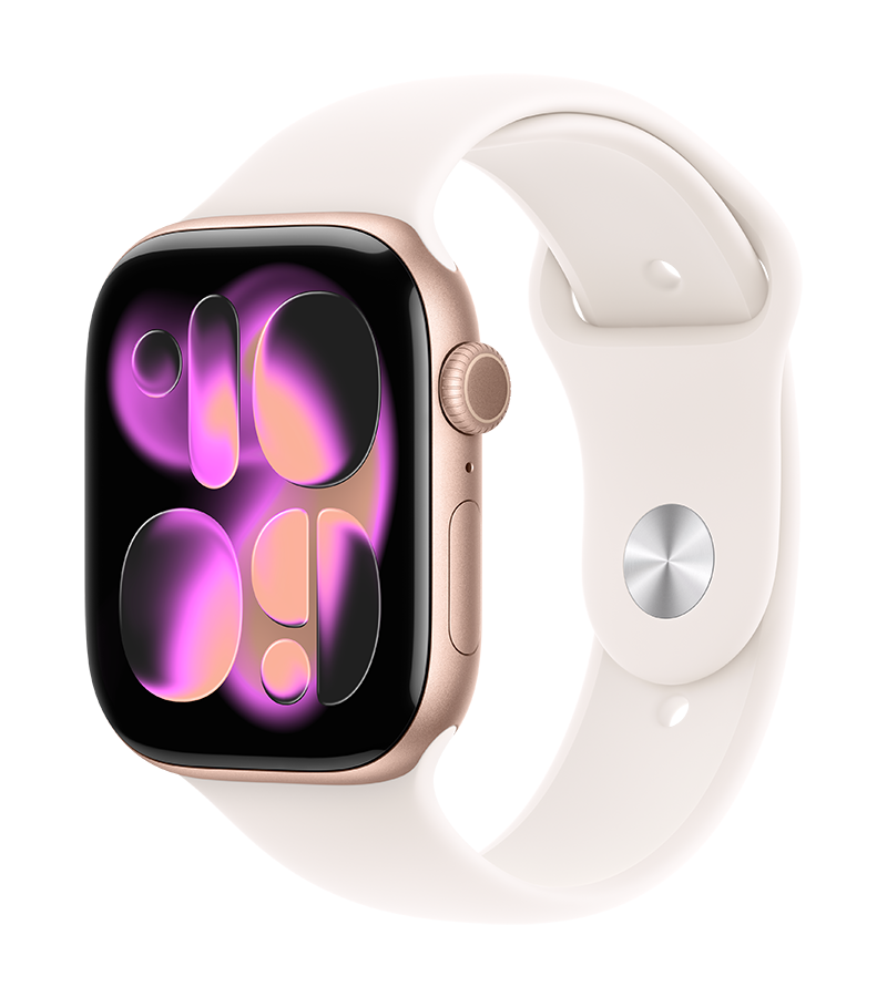 Watch Series 11 Rose Gold Aluminum Light Blush Sport Band