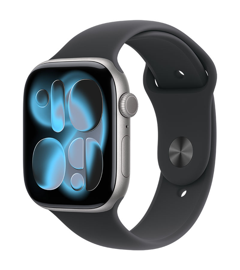 Watch Series 11 Space Gray Aluminum Black Sport Band