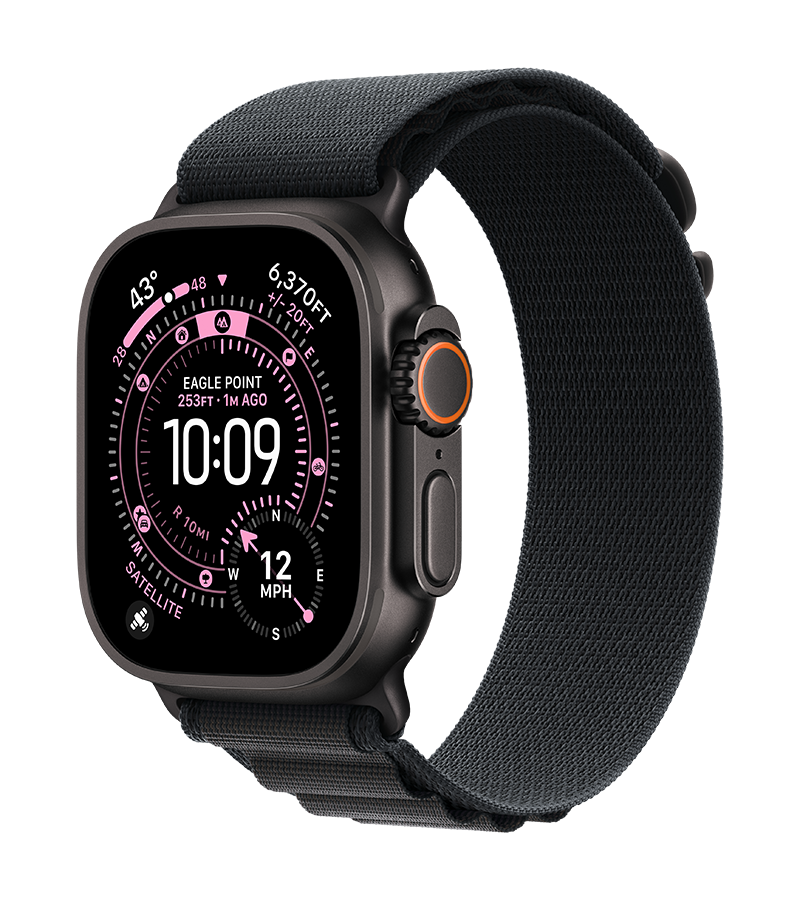 Watch Ultra 3 Black Titanium Black Alpine Loop Band