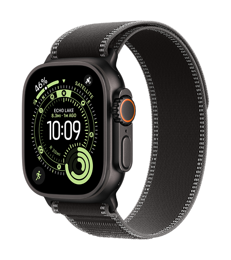 Watch Ultra 3 Black Titanium Black Charcoal Trail Loop Band