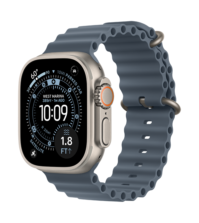 Watch Ultra 3 Natural Titanium Anchor Blue Ocean Loop Band