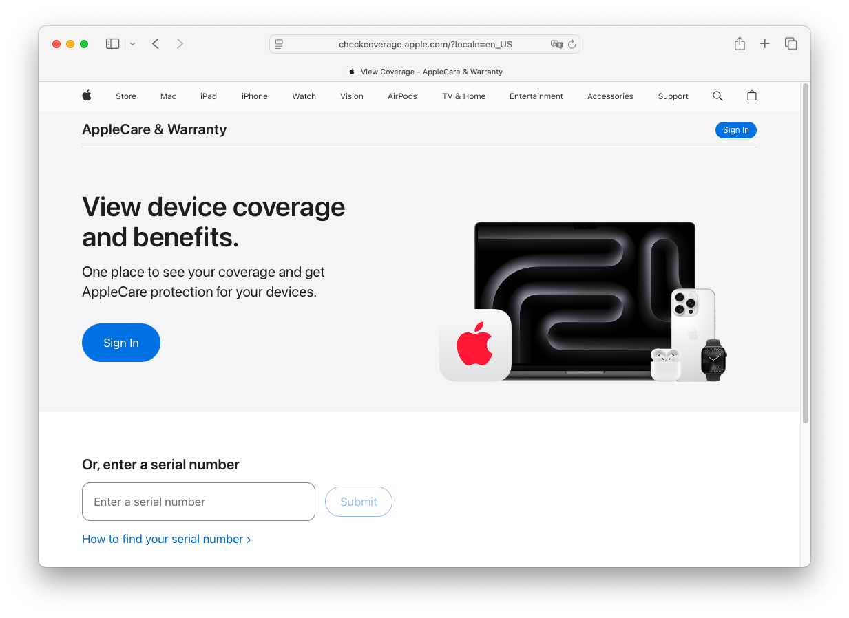Check Apple Warranty Coverage